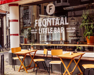 Dinerbon Utrecht Frontaal Little Bar | 28 taps | comfort food (RESERVEREN)